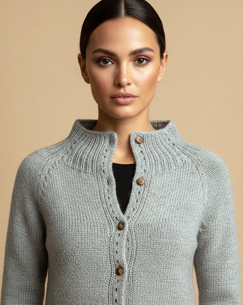 double pocket knit cardigan