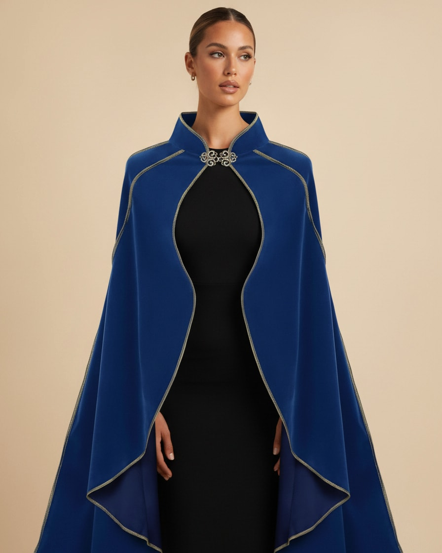 suede velvet cloak coat 24700
