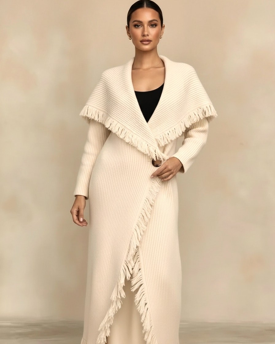 tassel cardigan coat 27000