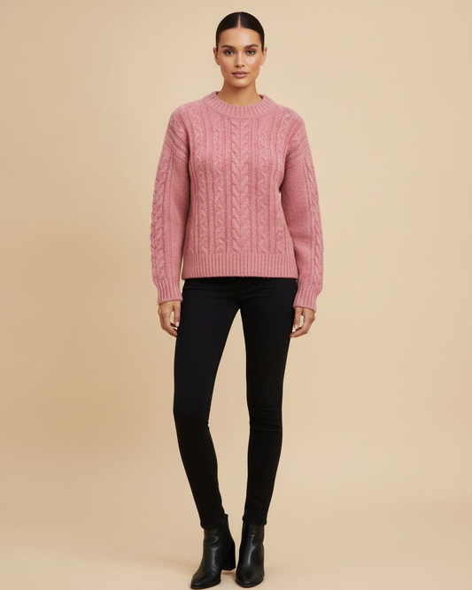 alpaca blend knit jumper
