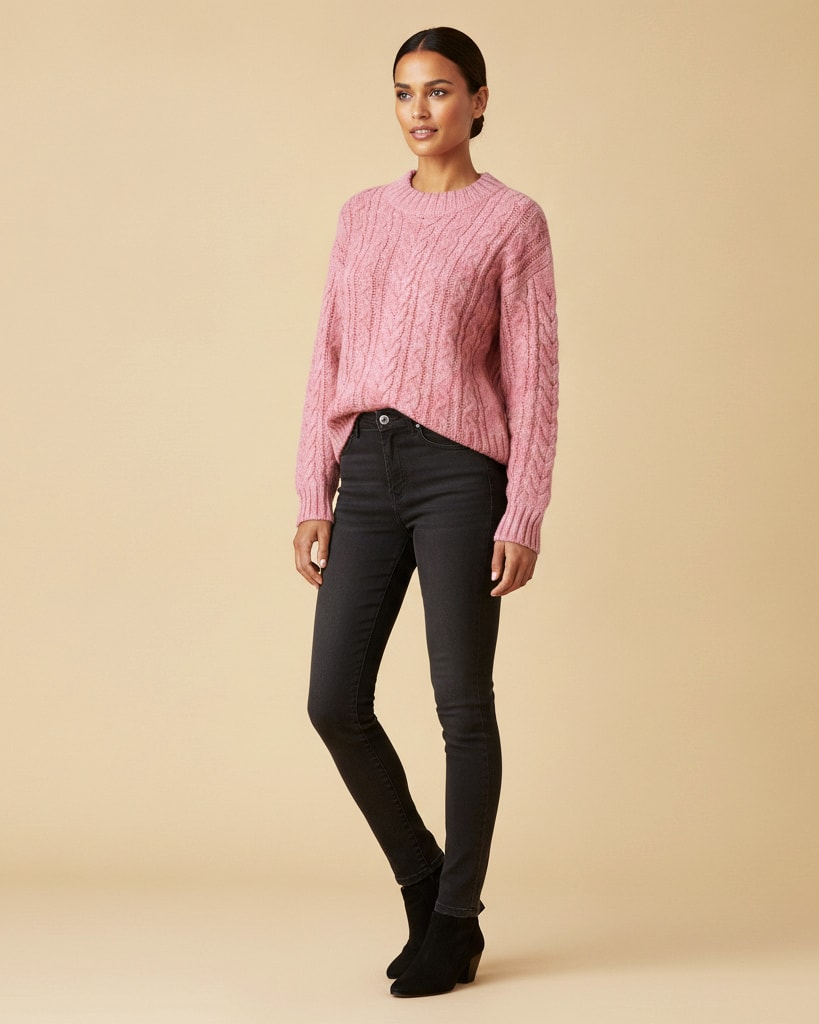 alpaca blend knit jumper