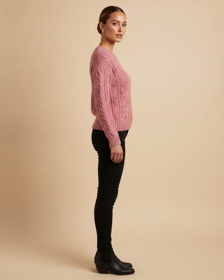 alpaca blend knit jumper