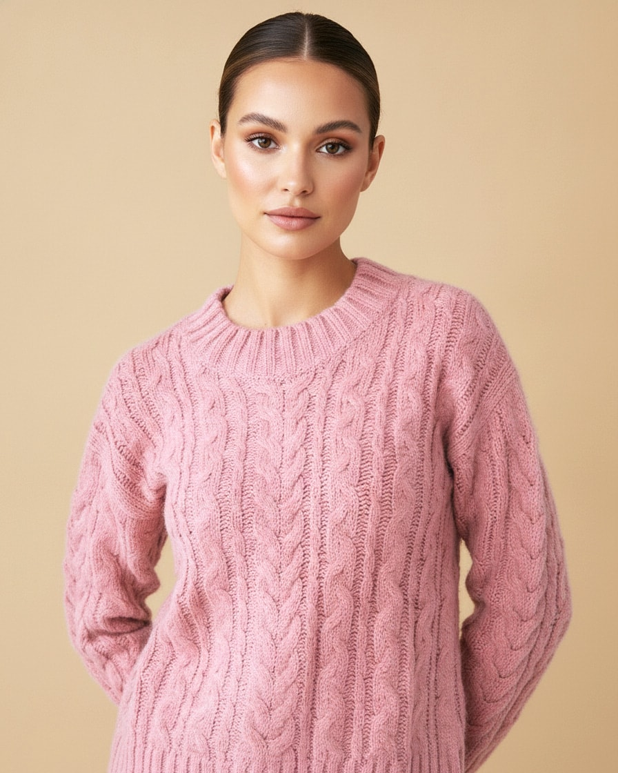 alpaca blend knit jumper