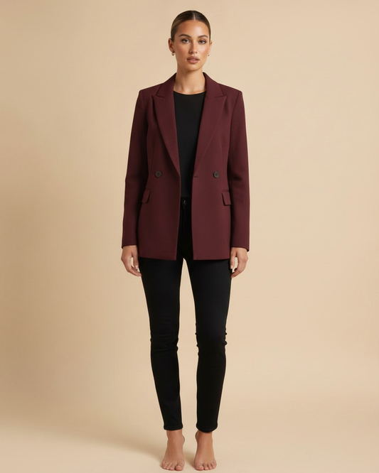 burgundy formal suit jacket 03600