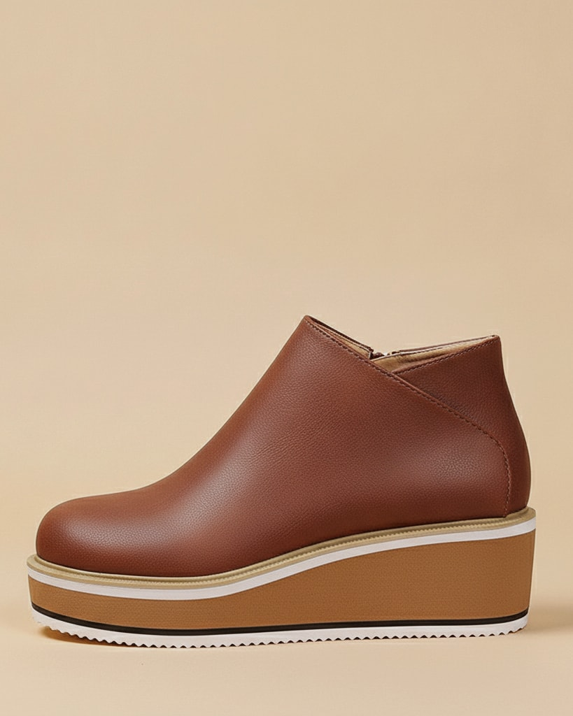 chunky block heel ankle boots