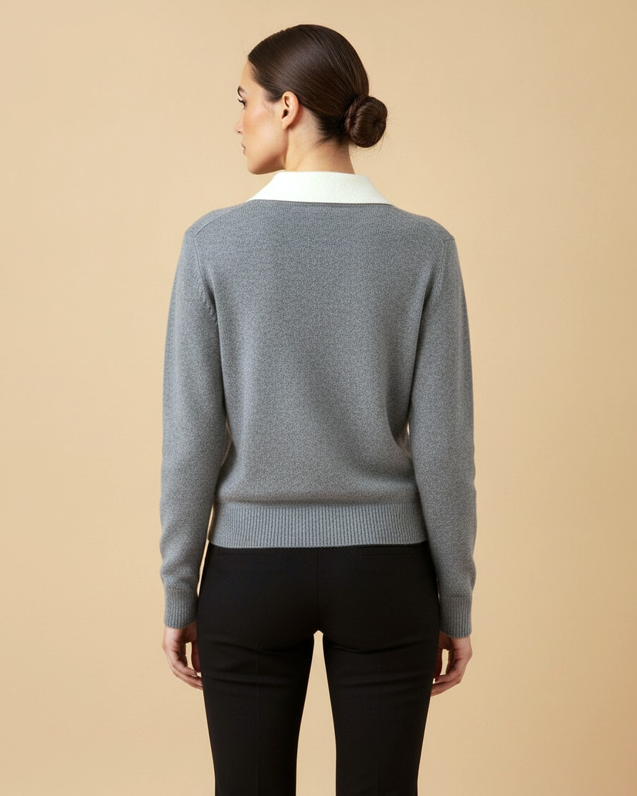 colour block polo jumper 31300
