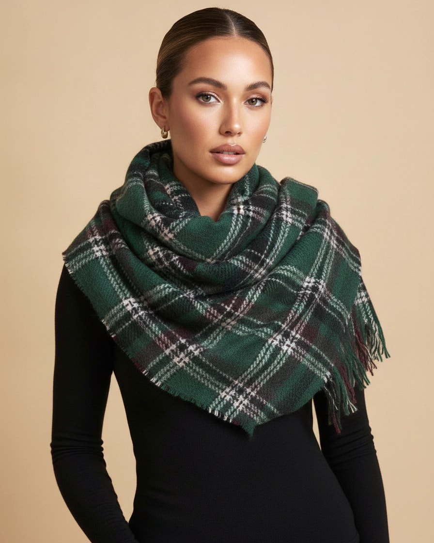 faux cashmere blanket scarf
