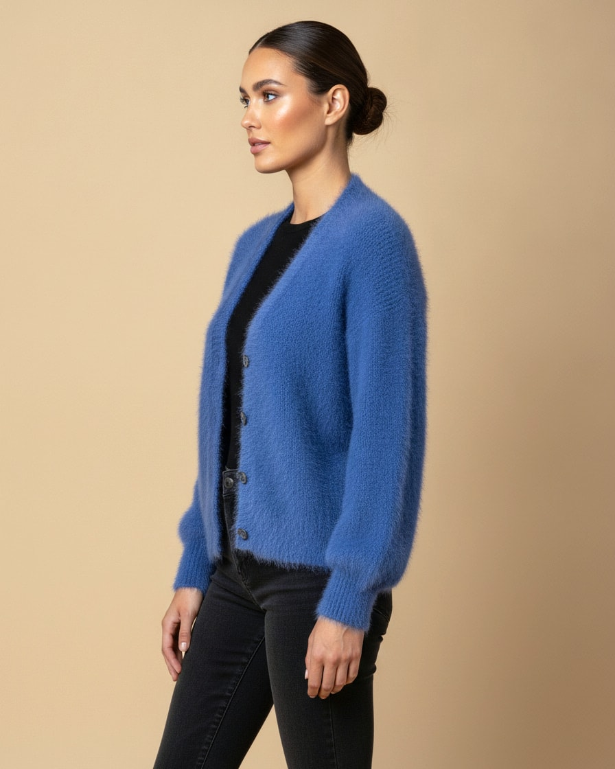 floral lace turtleneck sweater coat 08300