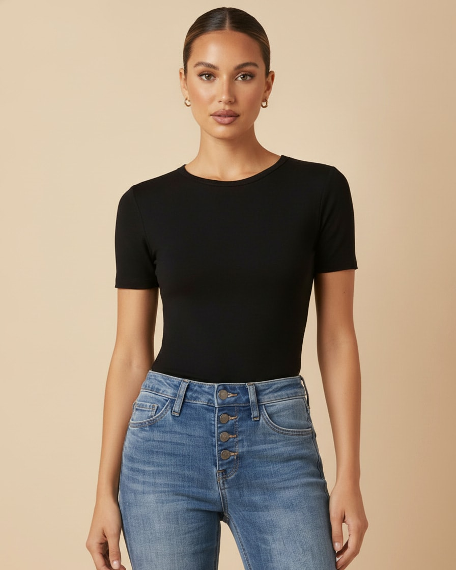 high waist flare jeans