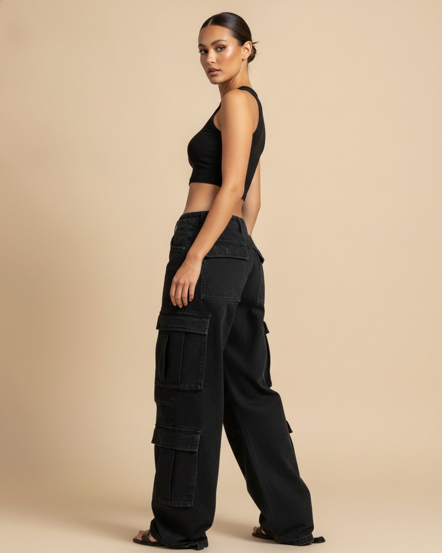 hip hop trousers pockets low 98944