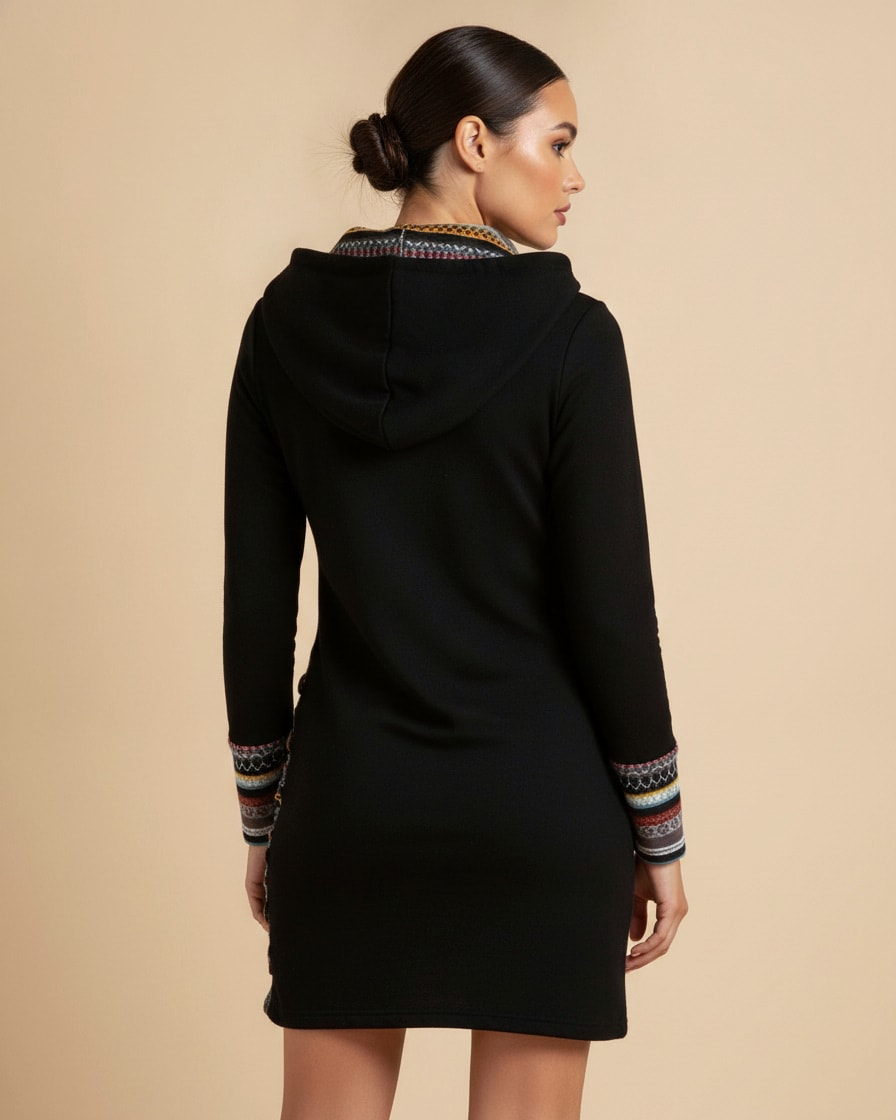 knitted button long sleeve top