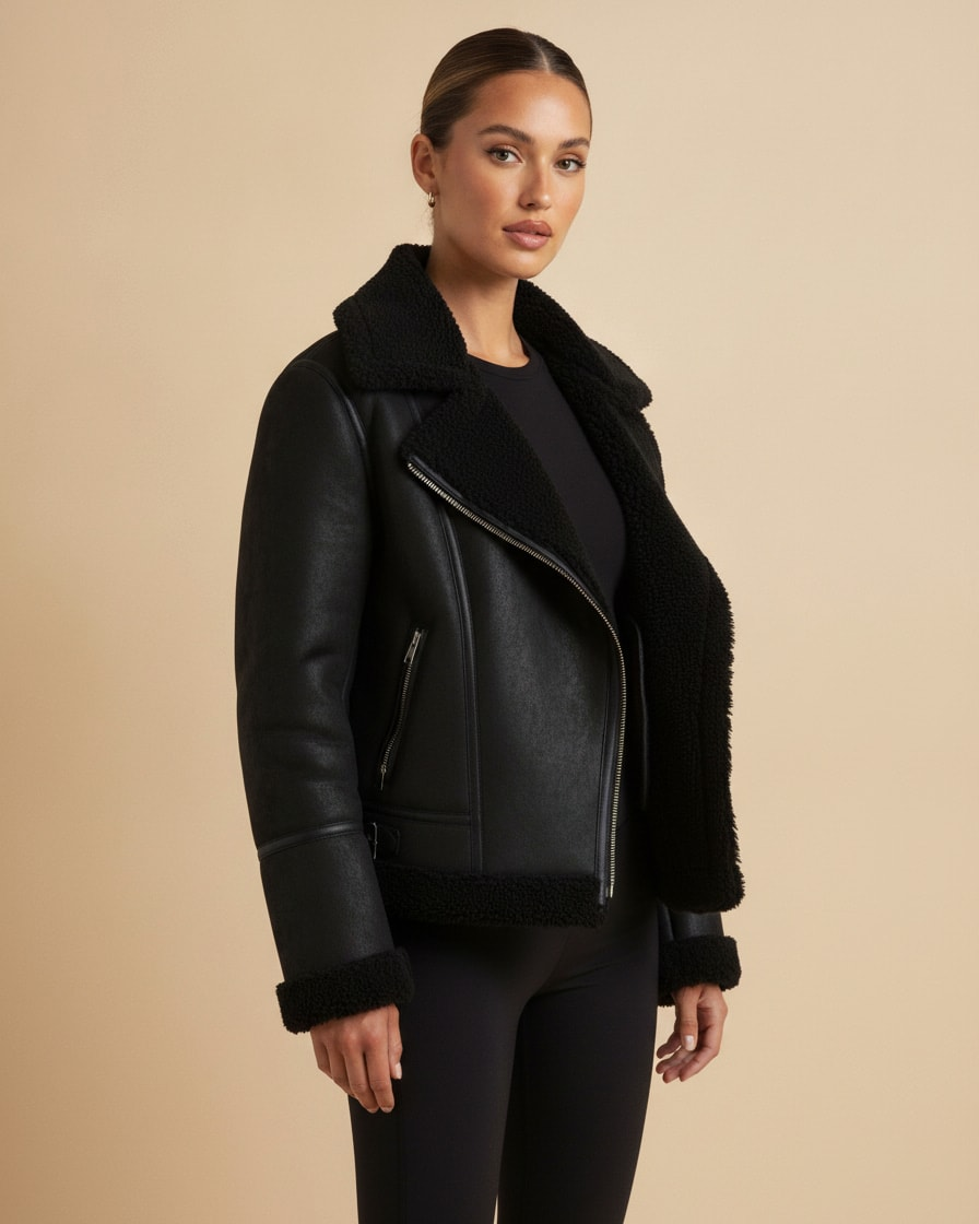 lapel jacket suede lamb wool 15500