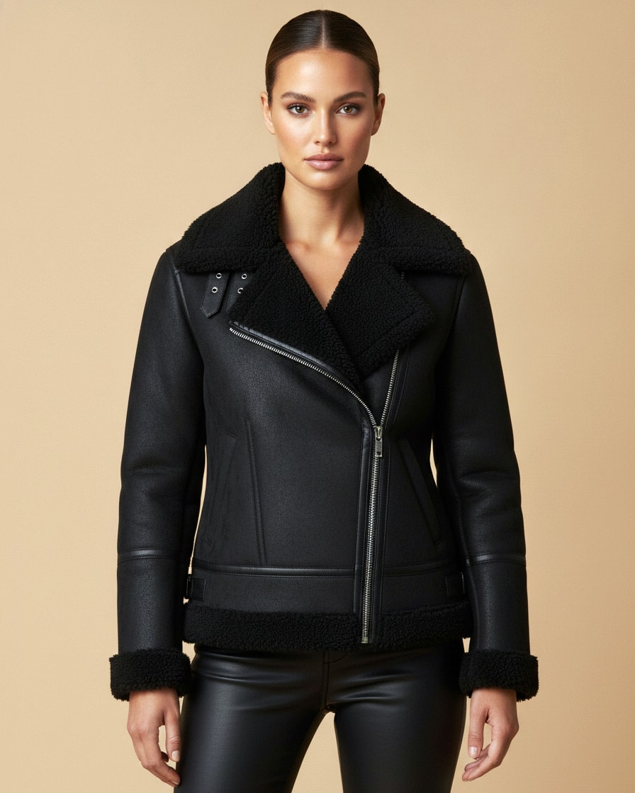 lapel jacket suede lamb wool 15500