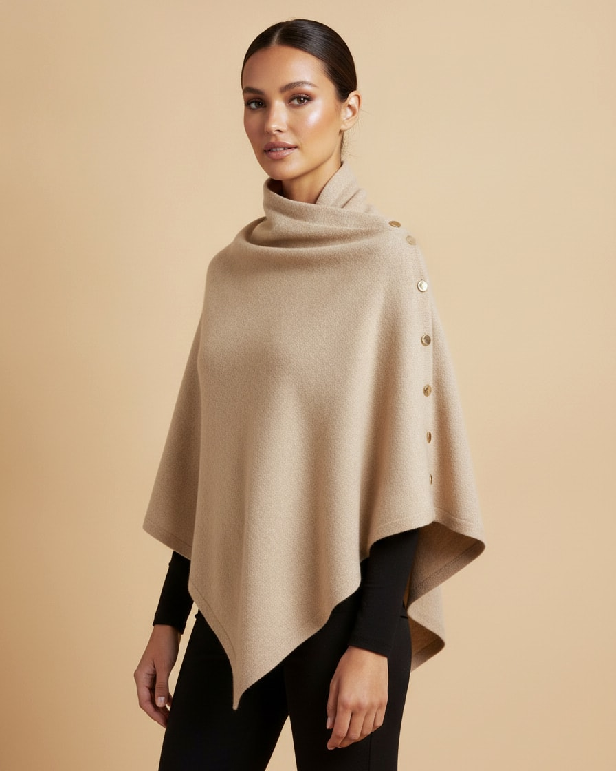 large shawl cotton cashmere cape 44194