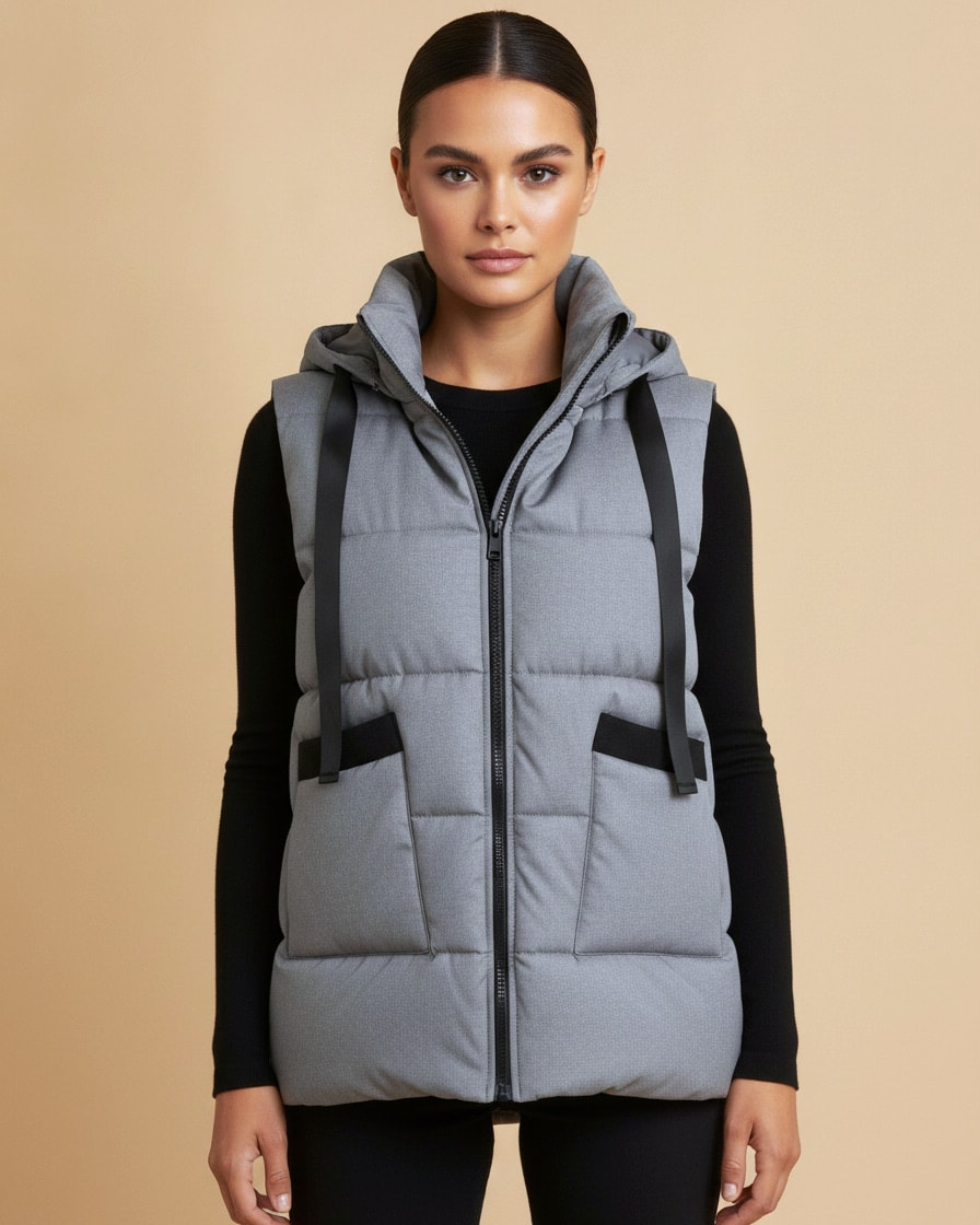 lightweight zip up vest jacket 34000