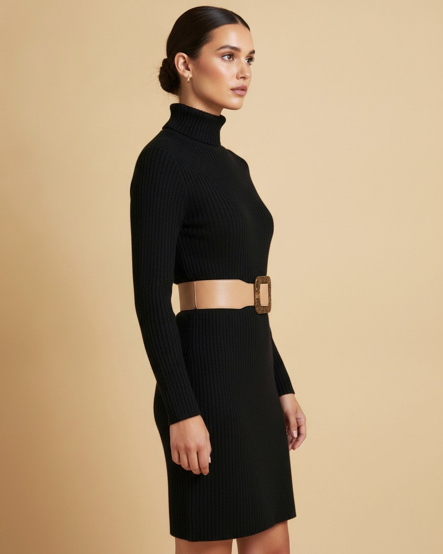 long pullover knitted sweater dress 65952