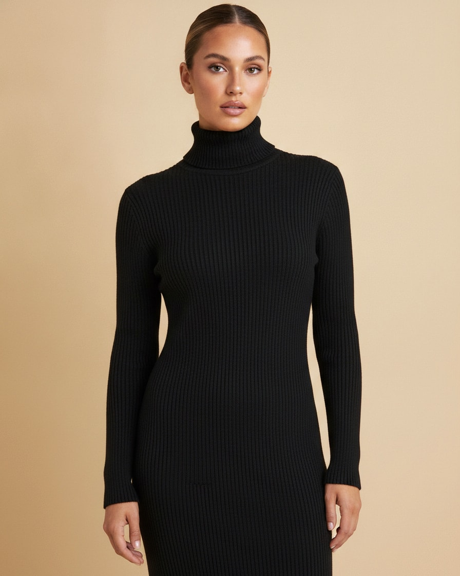 long pullover knitted sweater dress 65952