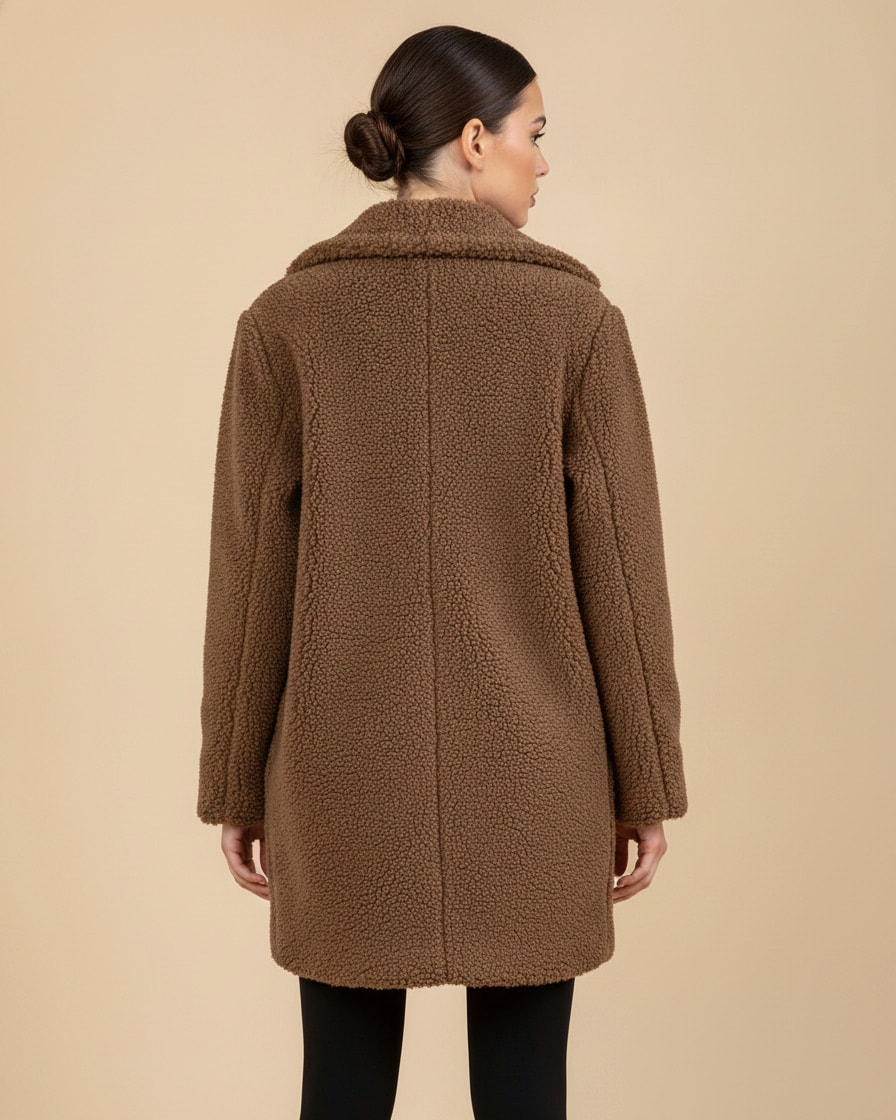 longline blended wool coat