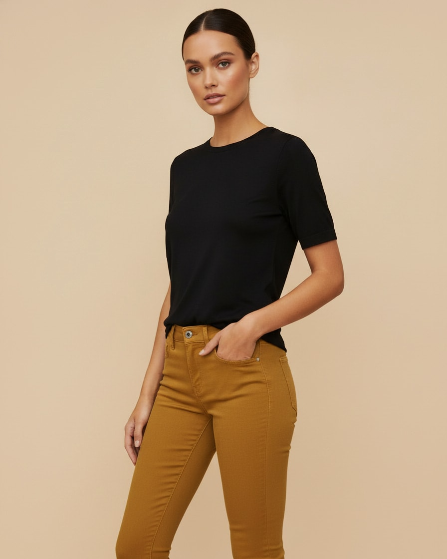 low rise stretch jeans 24700