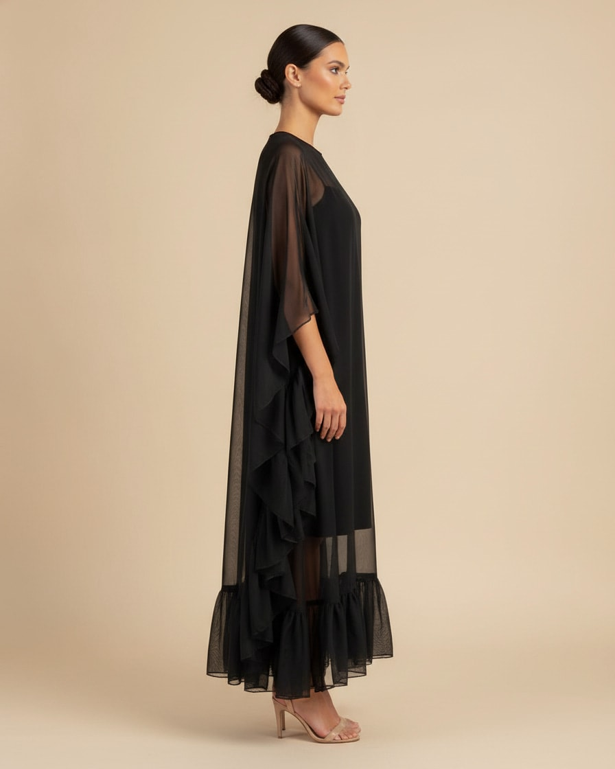 mesh wrap dress 34500