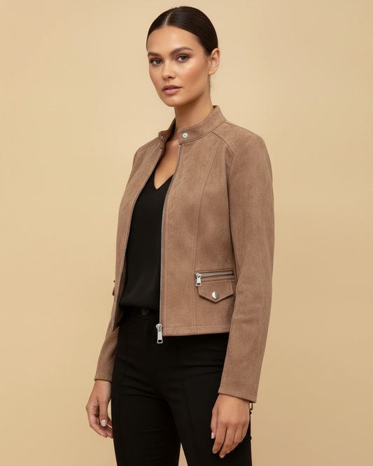metal zip cardigan jacket 19200