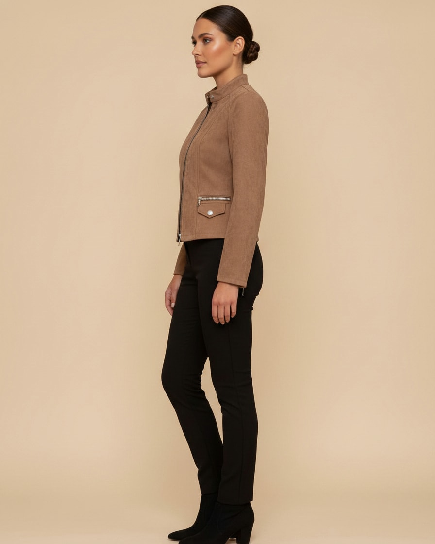 metal zip cardigan jacket 19200