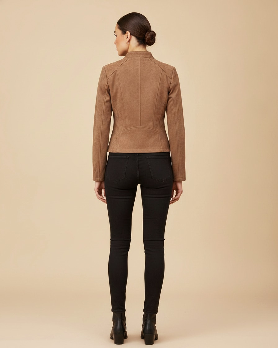 metal zip cardigan jacket 19200