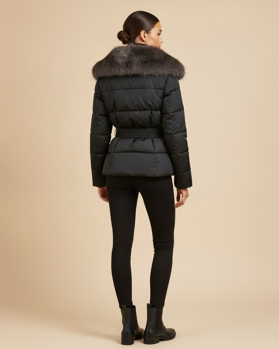 mid length padded coat 37600