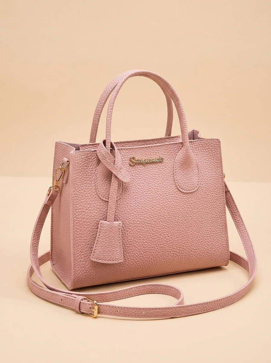 Structured Top-Handle Crossbody Bag