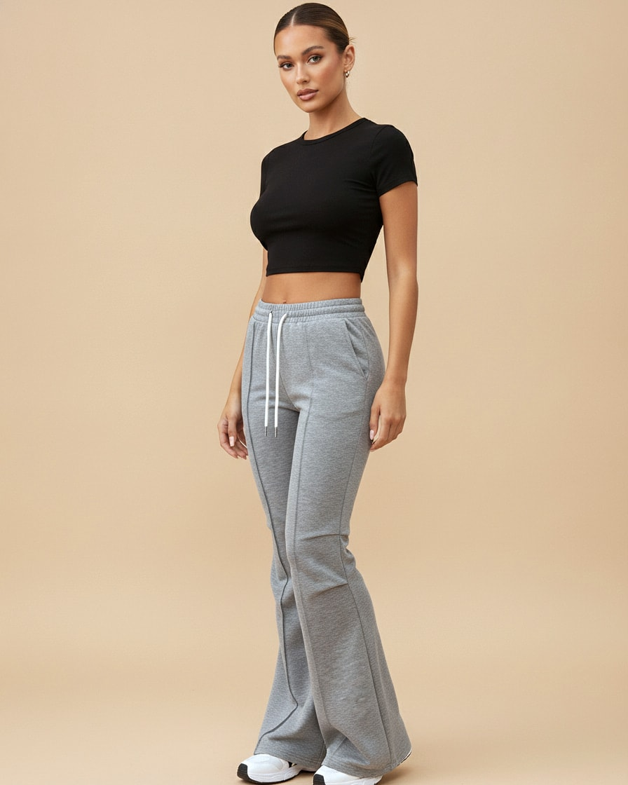 pants drawstring elastic waist wide 23500