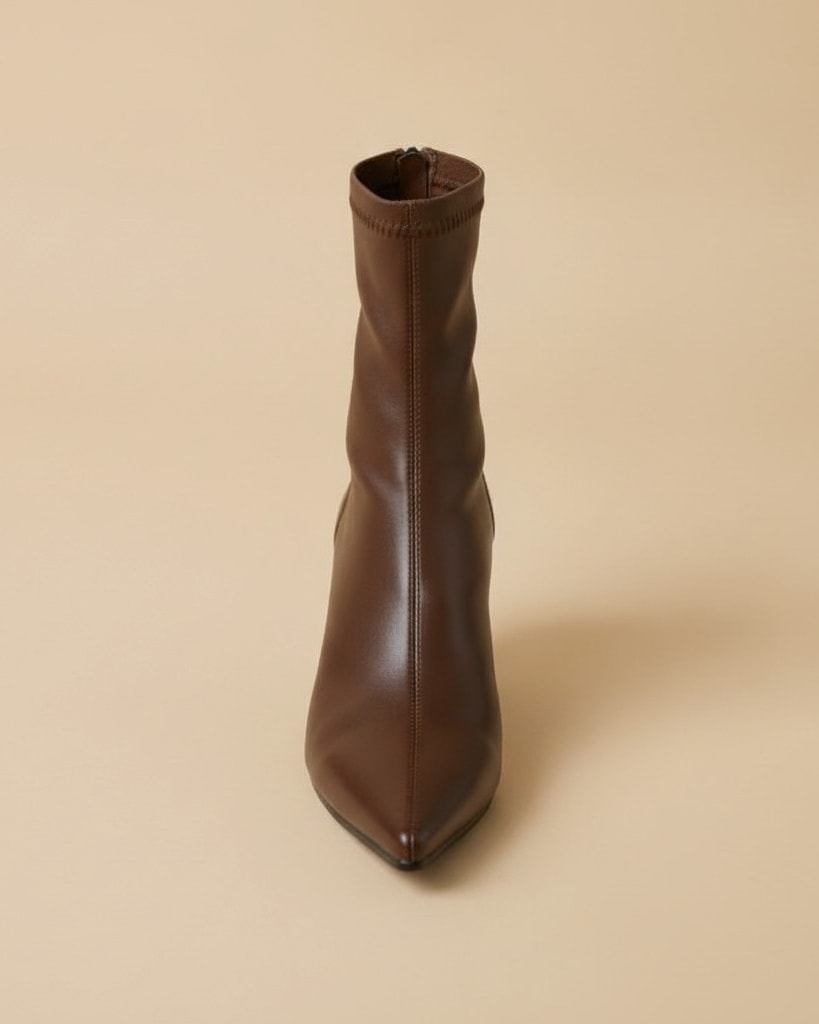 pointed stretch sock boots
