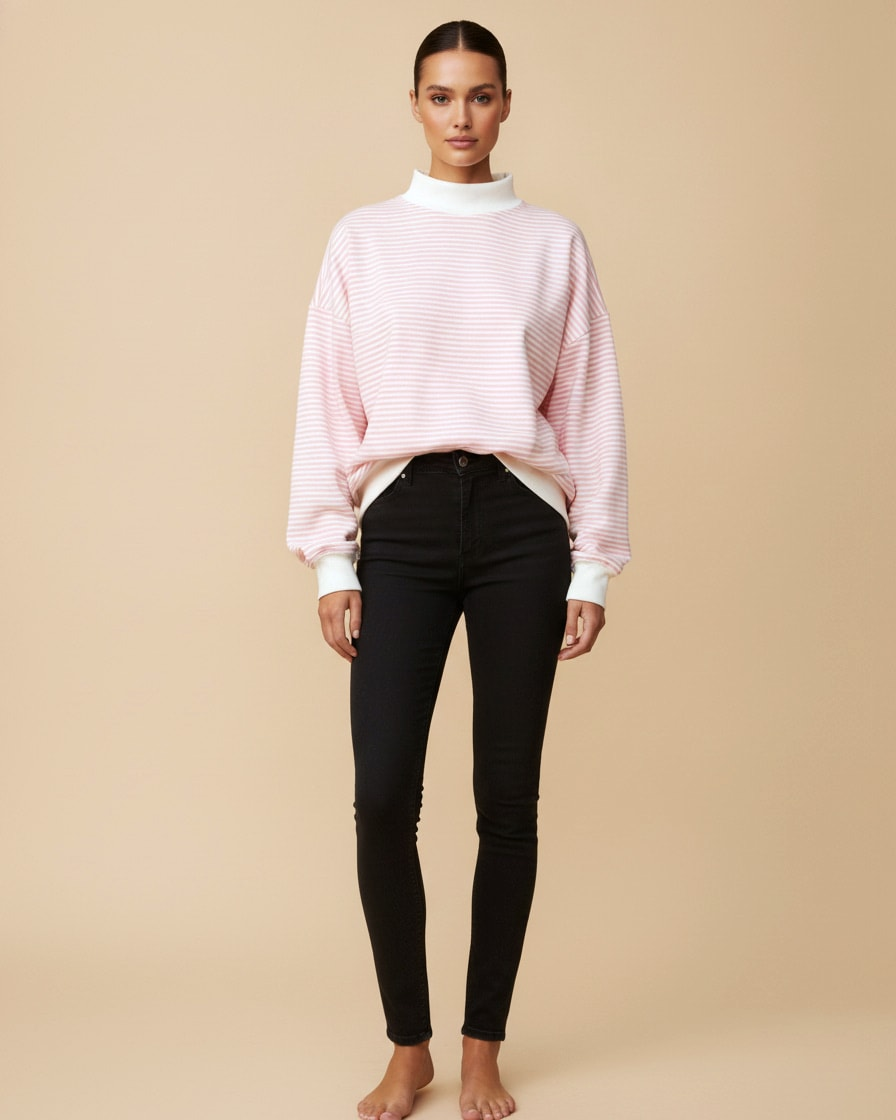 polka dot knit pullover 36600