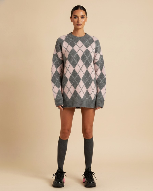preppy sweater coat knitted cardigan 36128