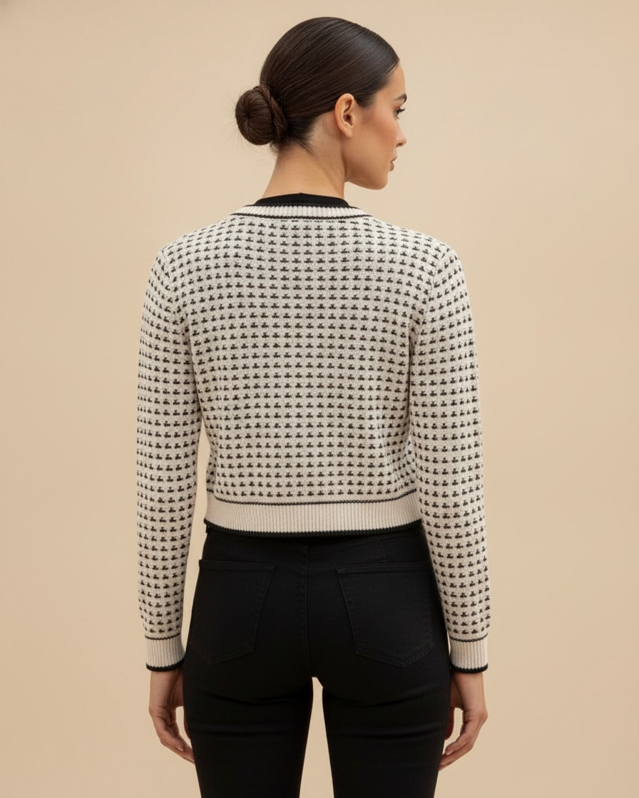 short cardigan chanel sweater 29100