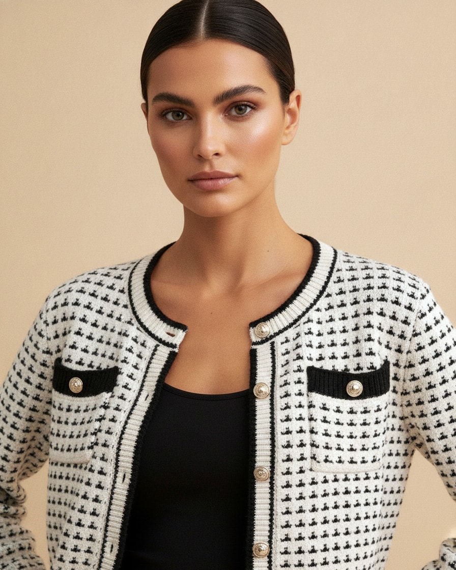 short cardigan chanel sweater 29100