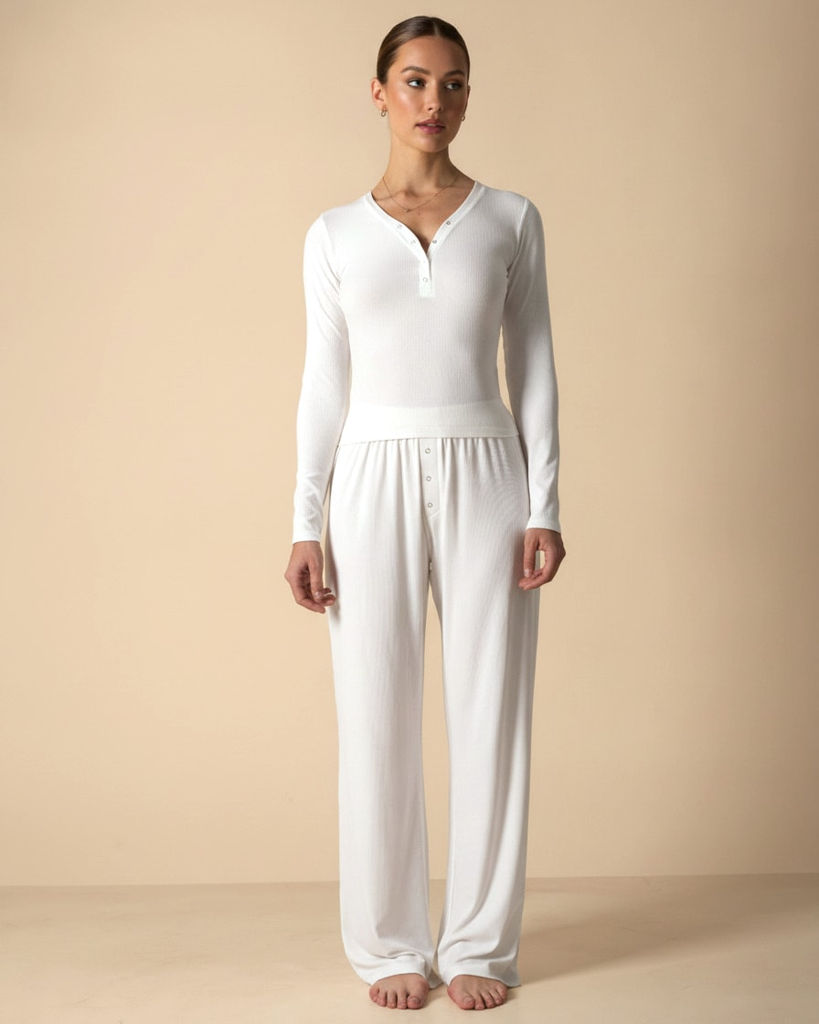 slim fit neck pocketed wide top 15800