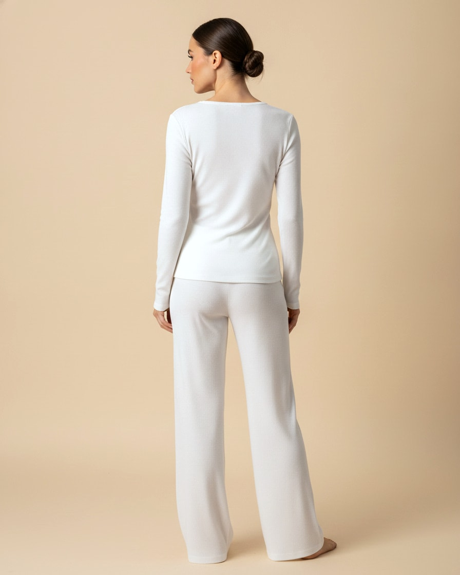 slim fit neck pocketed wide top 15800