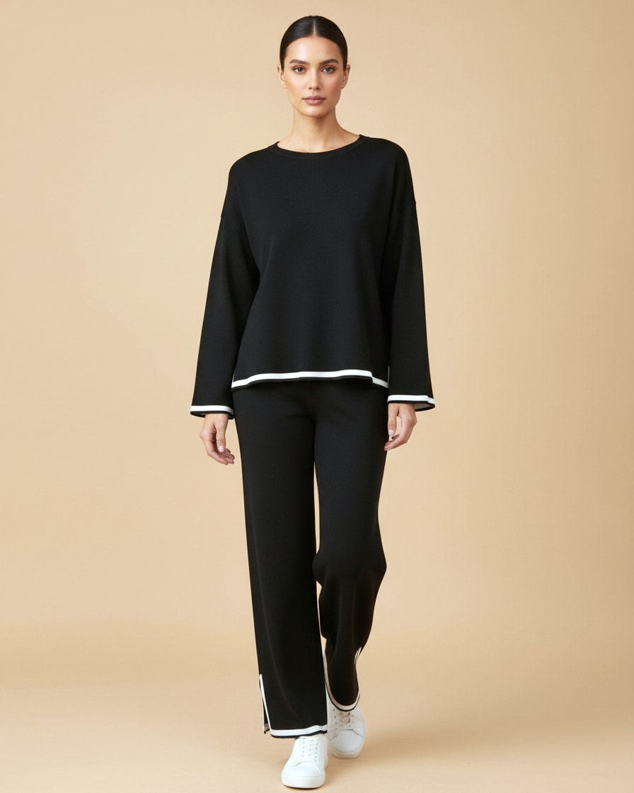 slit long sleeve top wide 17000