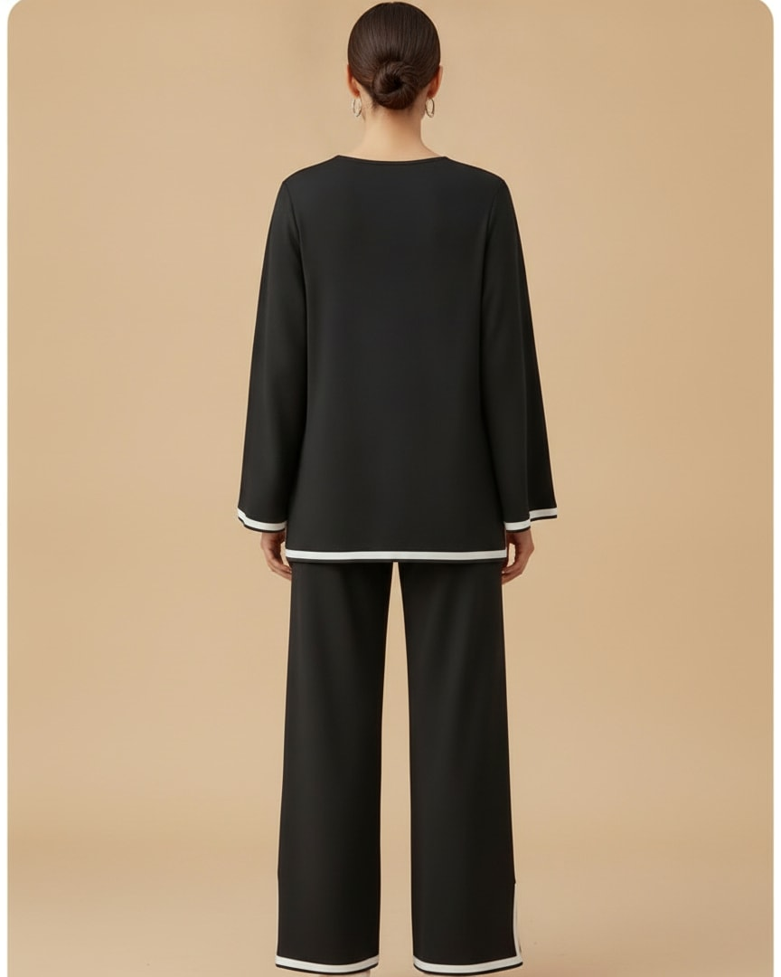 slit long sleeve top wide 17000
