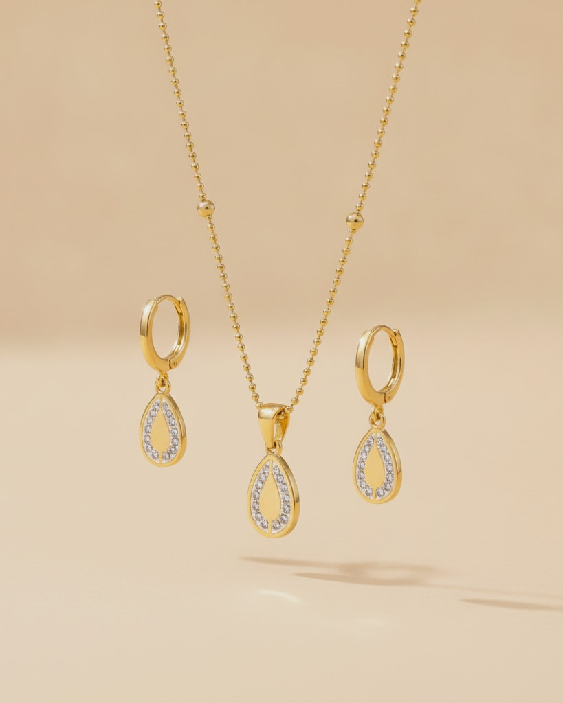 stainless steel gold tone jewelry 28162