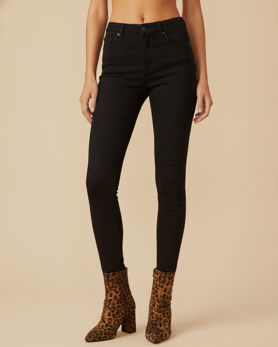 suede pointed toe slim fit boots 77634