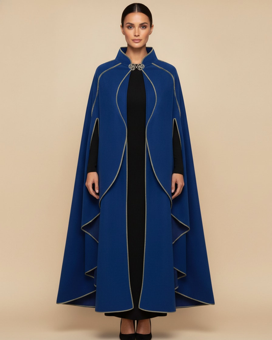 suede velvet cloak coat 24700