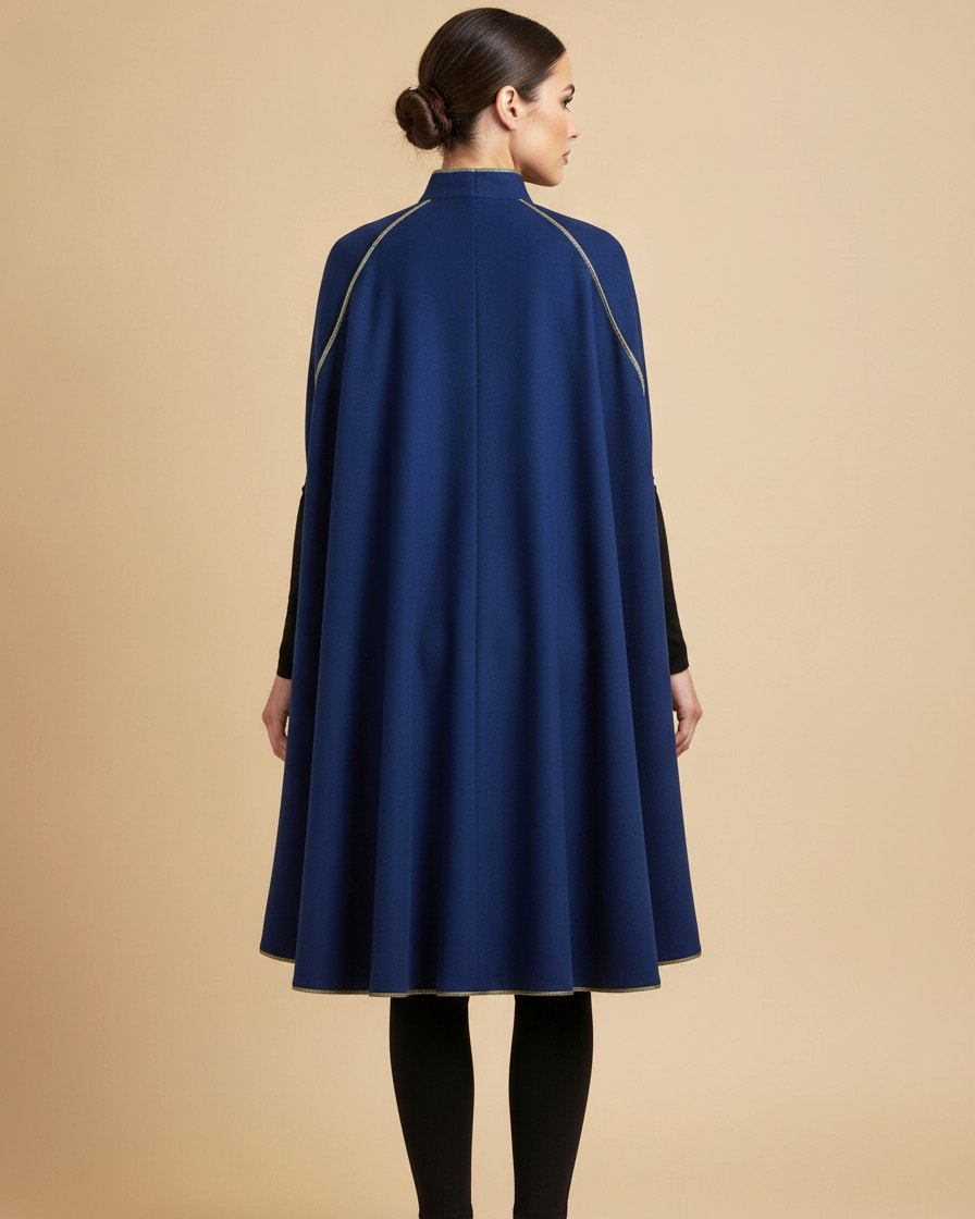 suede velvet cloak coat 24700