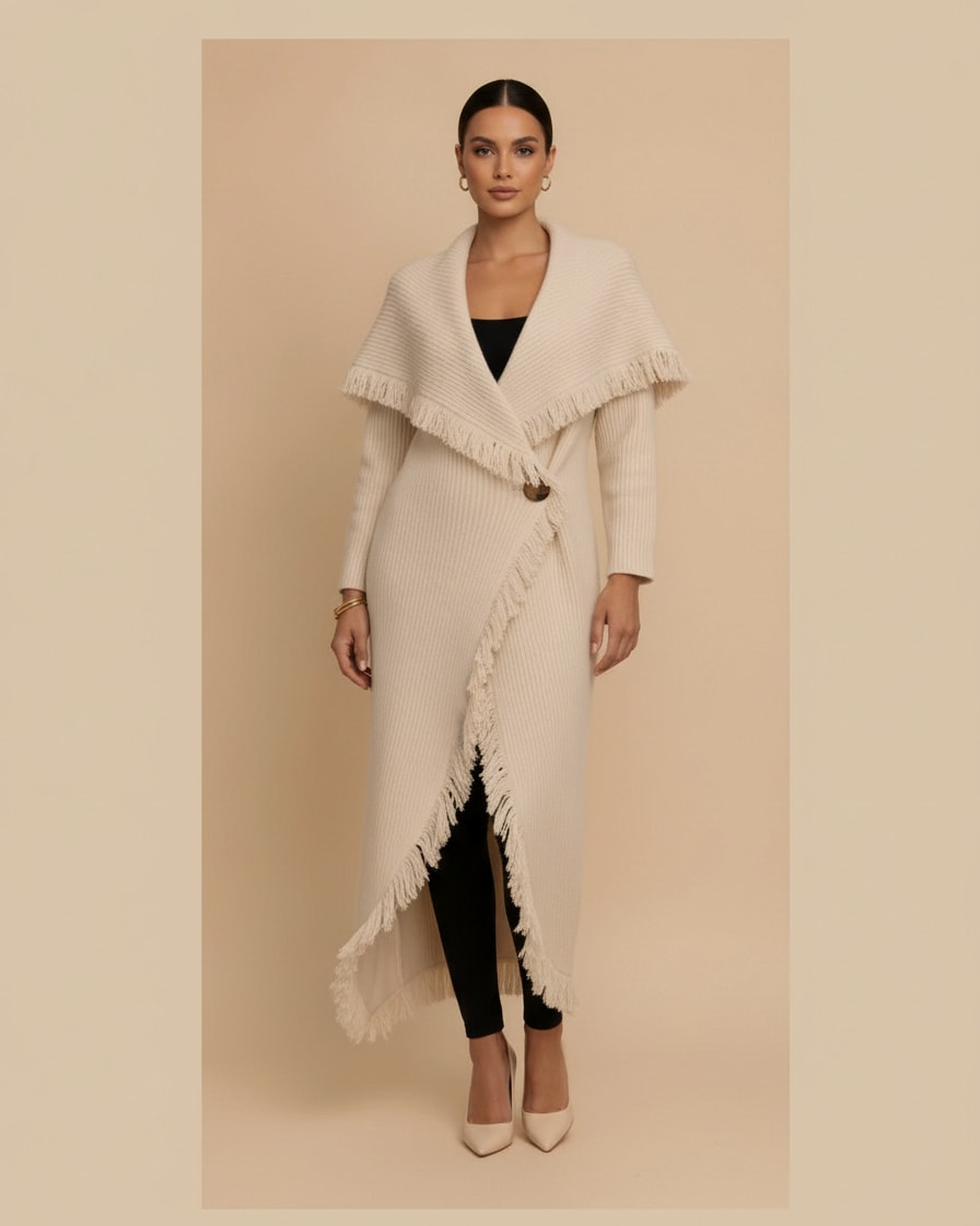 tassel cardigan coat 27000