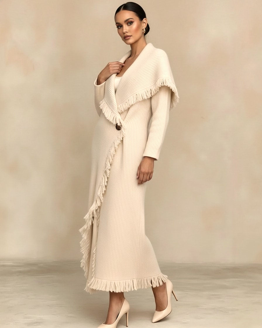 tassel cardigan coat 27000