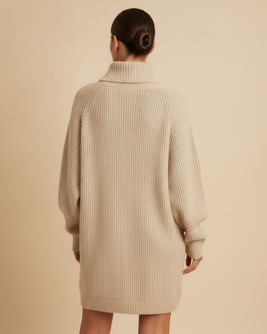 turtleneck sweater dress