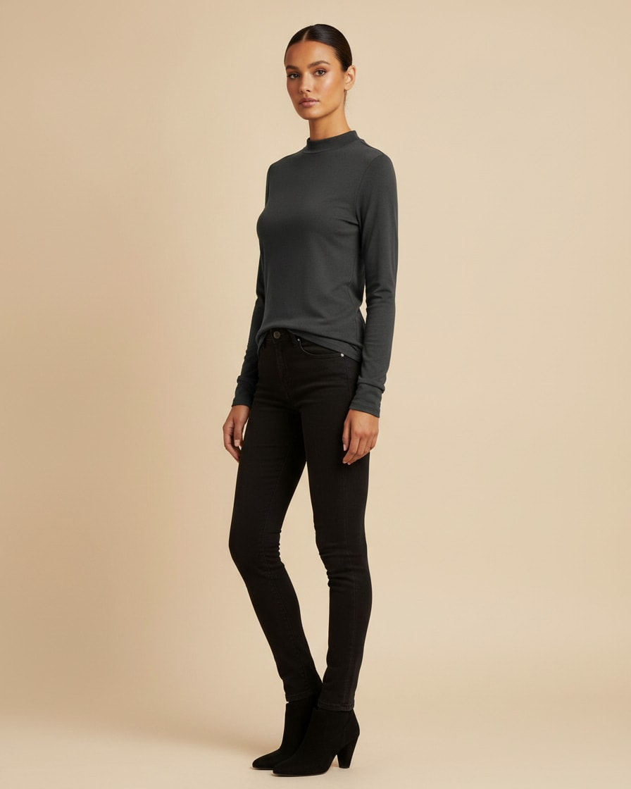 waist cinching longline coat 12100