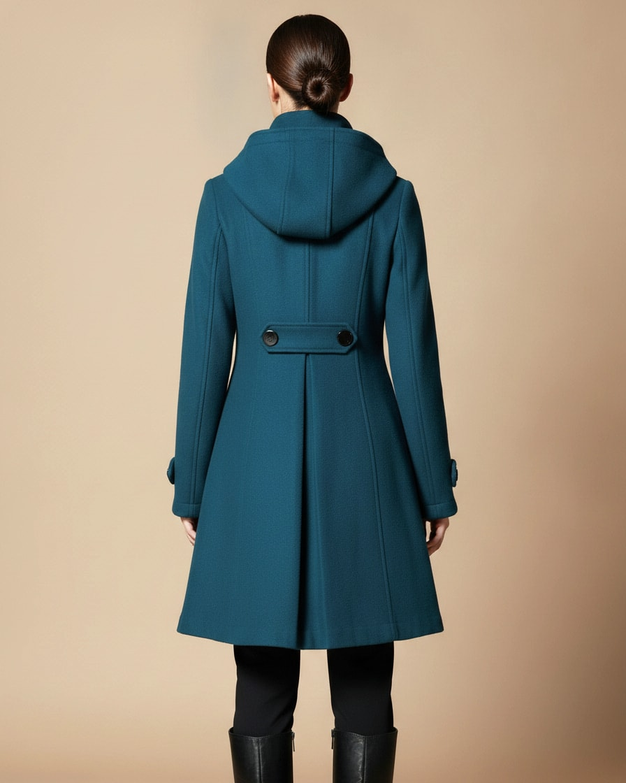 wool blend hooded coat 20000